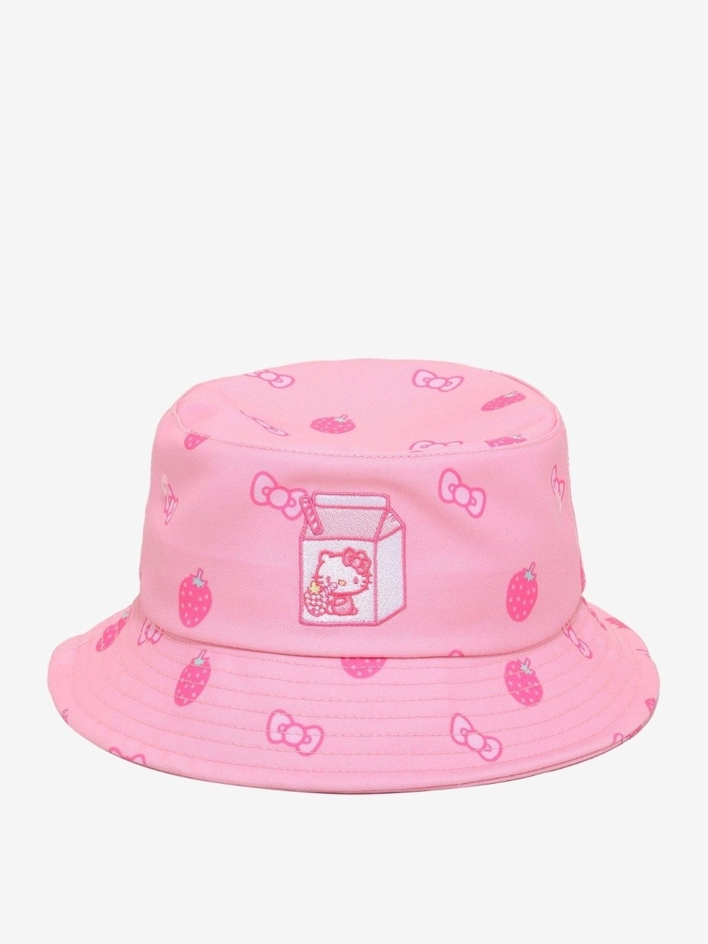 Hello Kitty Pink Strawberry Bucket Hat for Kids